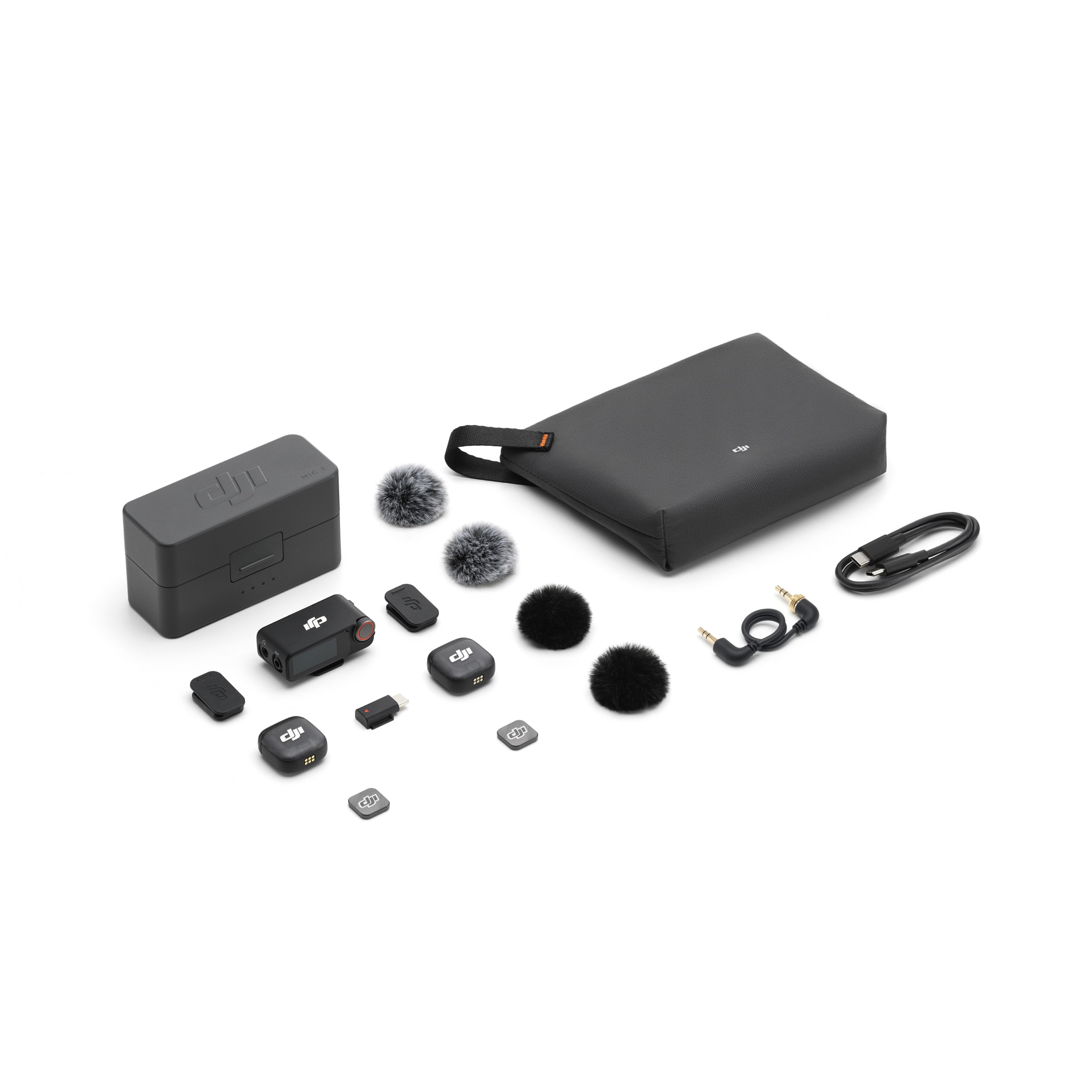 Мікрофонна радіосистема для камери, для смартфона DJI MIC 3 2TX + 1RX + Charging Case (CP.RN.00000480.01)