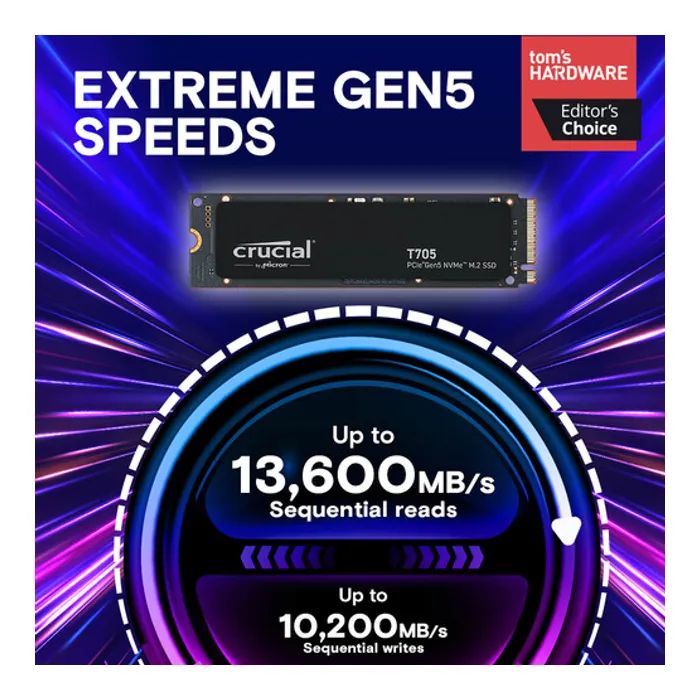 SSD накопичувач Crucial T705 1 TB (CT1000T705SSD3)