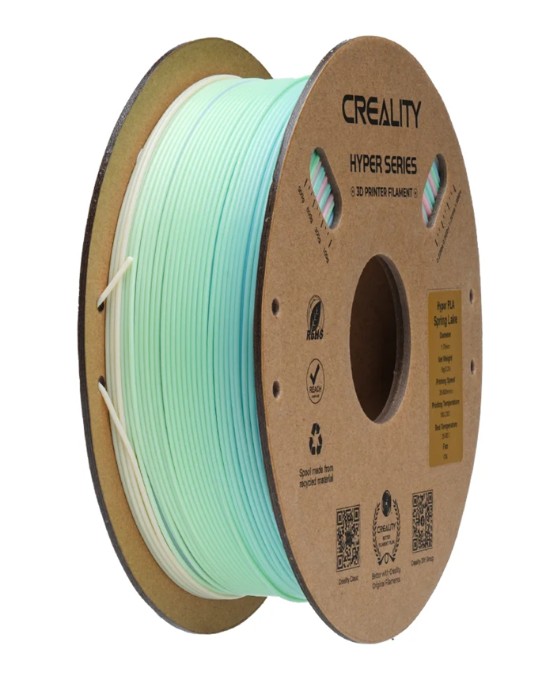 Філамент Creality Hyper PLA Rainbow Spring Lake 1.75 мм 1 кг (Райдужний Весняне озеро)/3301010424