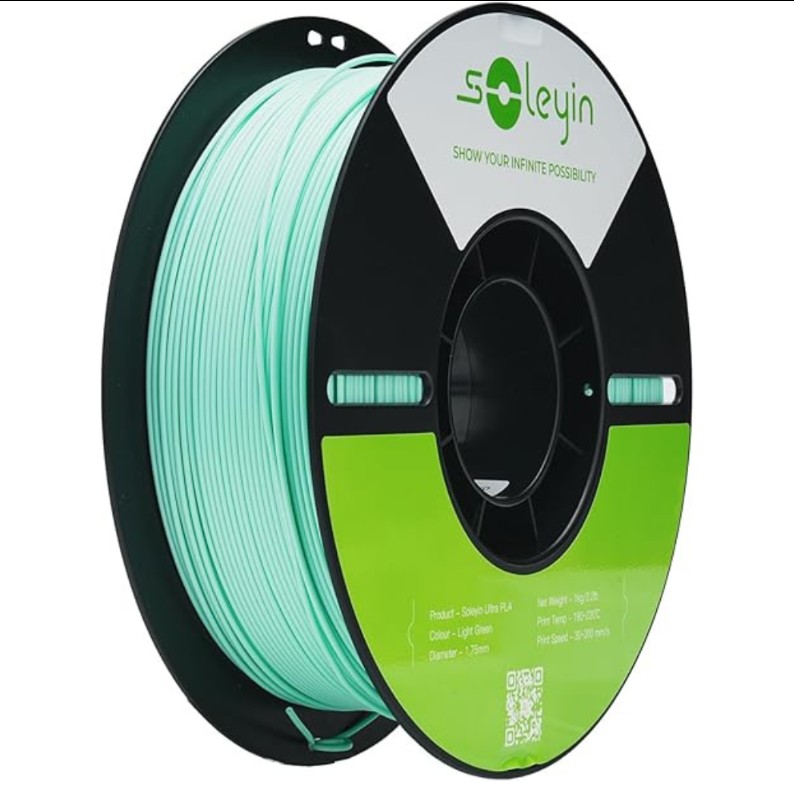 Філамент Creality Soleyin Ultra PLA 1,75mm 1kg Light Green (Світло-зелений)/ 3301010603