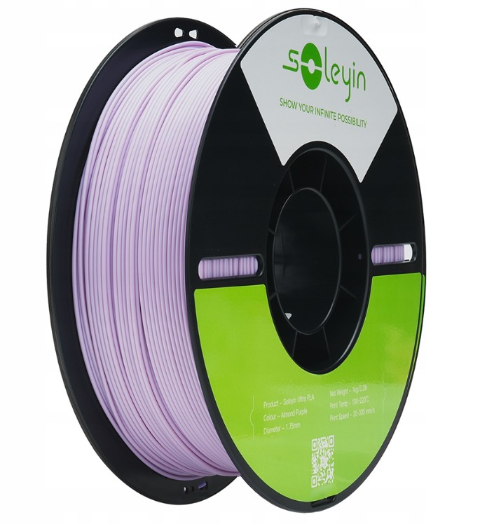 Філамент Creality Soleyin Ultra PLA 1,75mm 1kg Almond Purple (Бузковий / Світло-фіолетовий) /3301010600