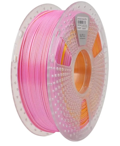 Філамент SUNLU Silk PLA+ Dual-Color 1,75mm 1kg (02750316Z) Pink Gold (Рожево-золотий)