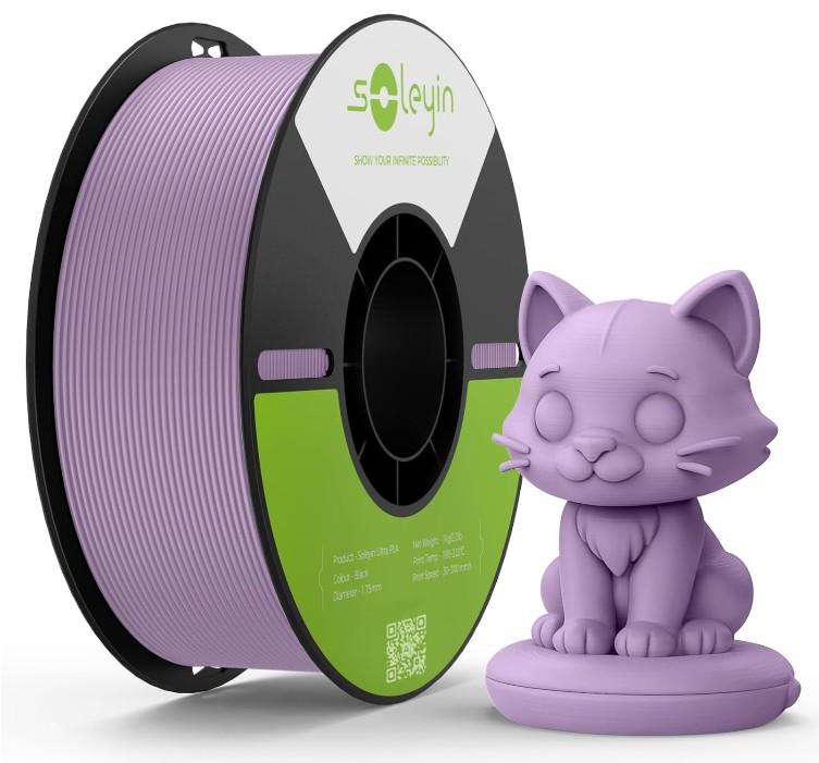 Філамент Creality Soleyin Ultra PLA 1,75mm 1kg Almond Purple (Бузковий / Світло-фіолетовий) /3301010600