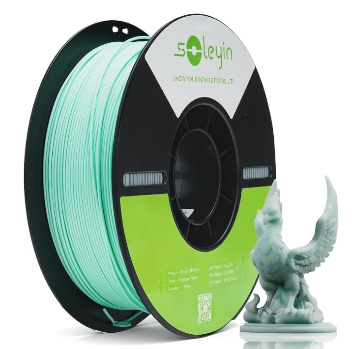 Філамент Creality Soleyin Ultra PLA 1,75mm 1kg Light Green (Світло-зелений)/ 3301010603